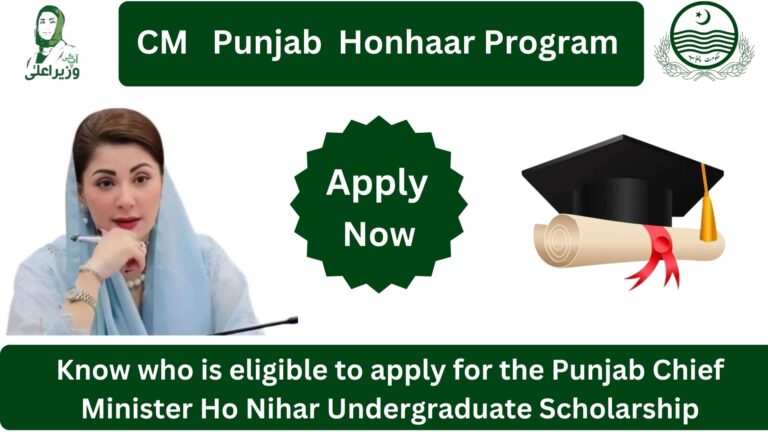 Chief Minister Honhaar Scholarship Program 2025 Effective Undergraduate Scholarship Punjab