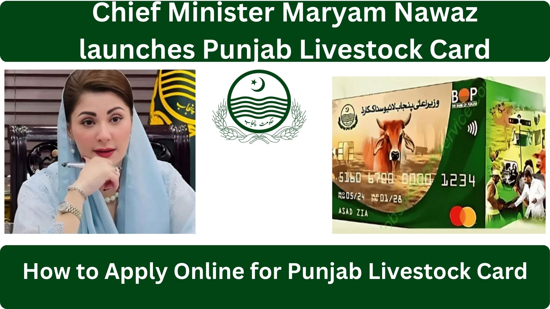 CM Punjab Livestock Card  Interest Free Livestock Loan Scheme for Farmers 2025