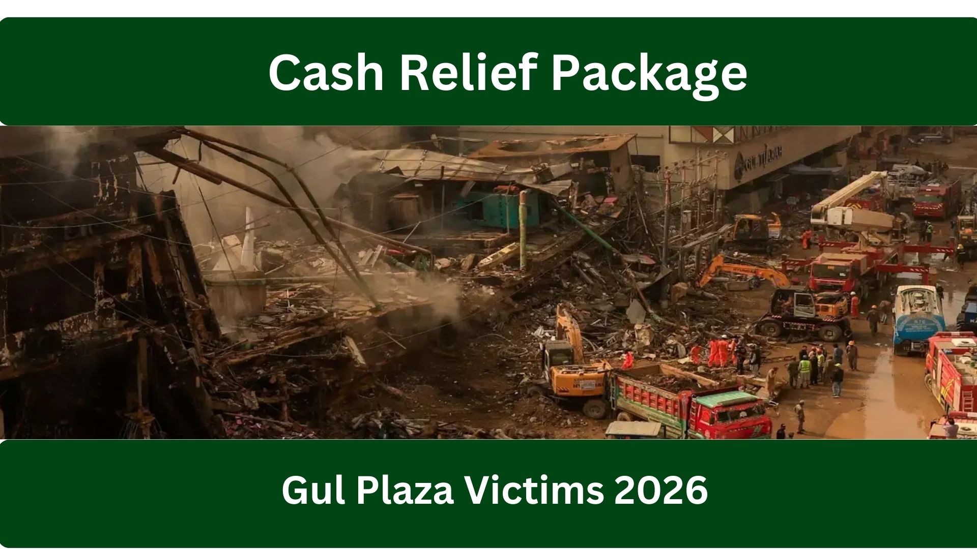 Sindh Government Announces Cash Relief Package for Gul Plaza Victims 2026
