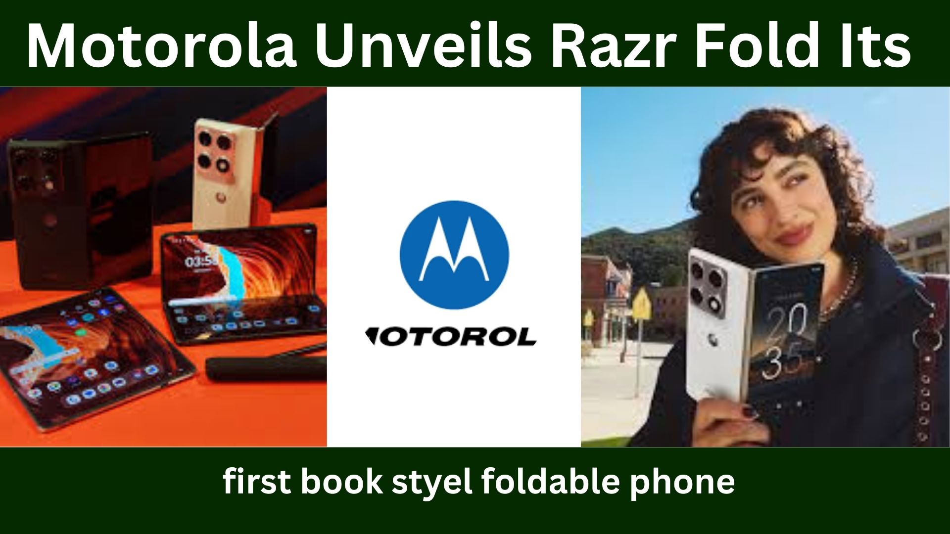 motorola unveils razr fold its first book styel foldable phone