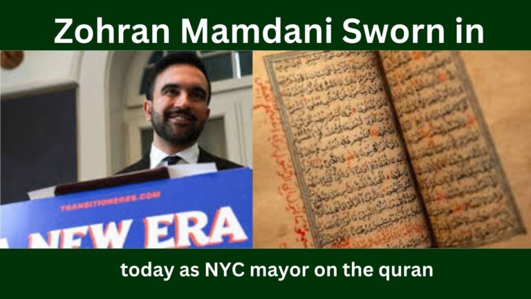 Zohran Mamdani Sworn in Today as NYC Mayor on the Quran in a Historic Moment