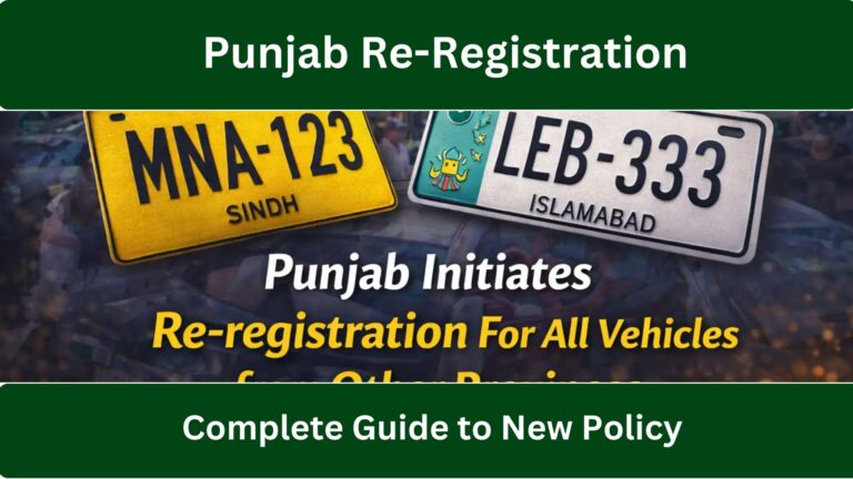 Punjab Re-Registration of Out of Province Vehicles: Complete Guide to New Policy, Process, Benefits, and Requirements 2026