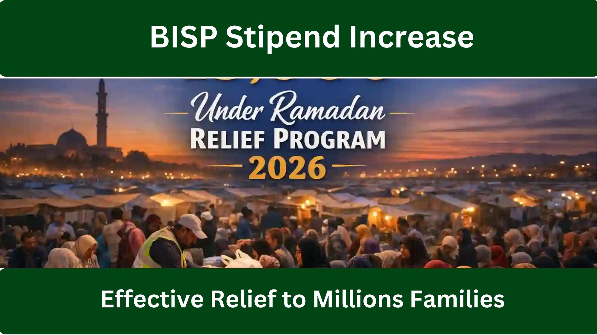  BISP Stipend Increase Ahead of Ramadan Brings Effective Relief to Millions of Families 2026